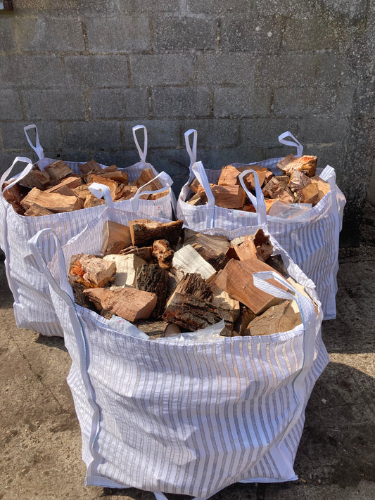 Unseasoned Softwood Logs - 2.25 cubic metre load (3 x bulk bags)